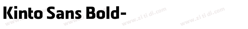 Kinto Sans Bold字体转换
